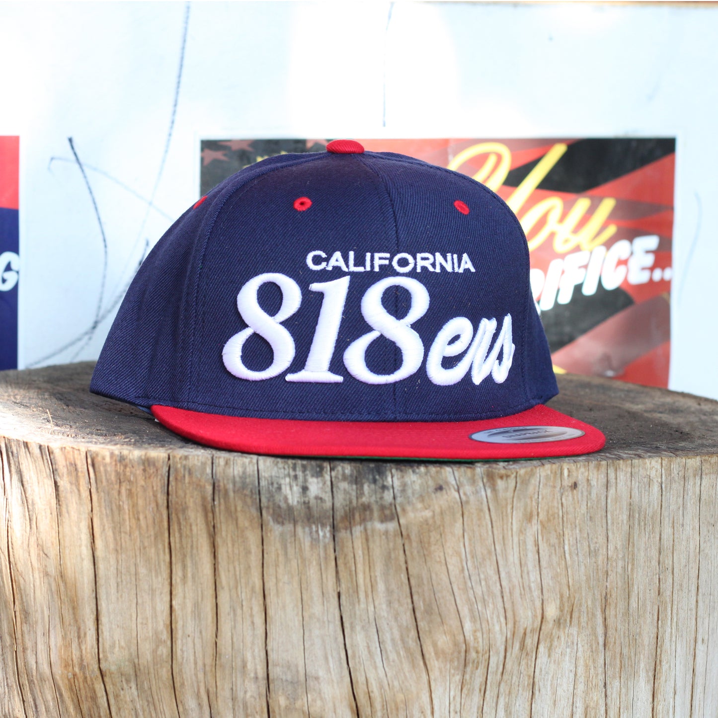 CALIFORNIA 818ERS NAVY RED SNAPBACK