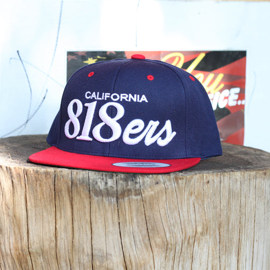 CALIFORNIA 818ERS NAVY RED SNAPBACK