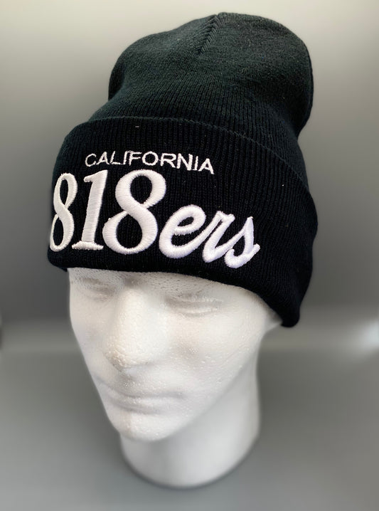 CALIFORNIA 818ERS BLACK BEANIE