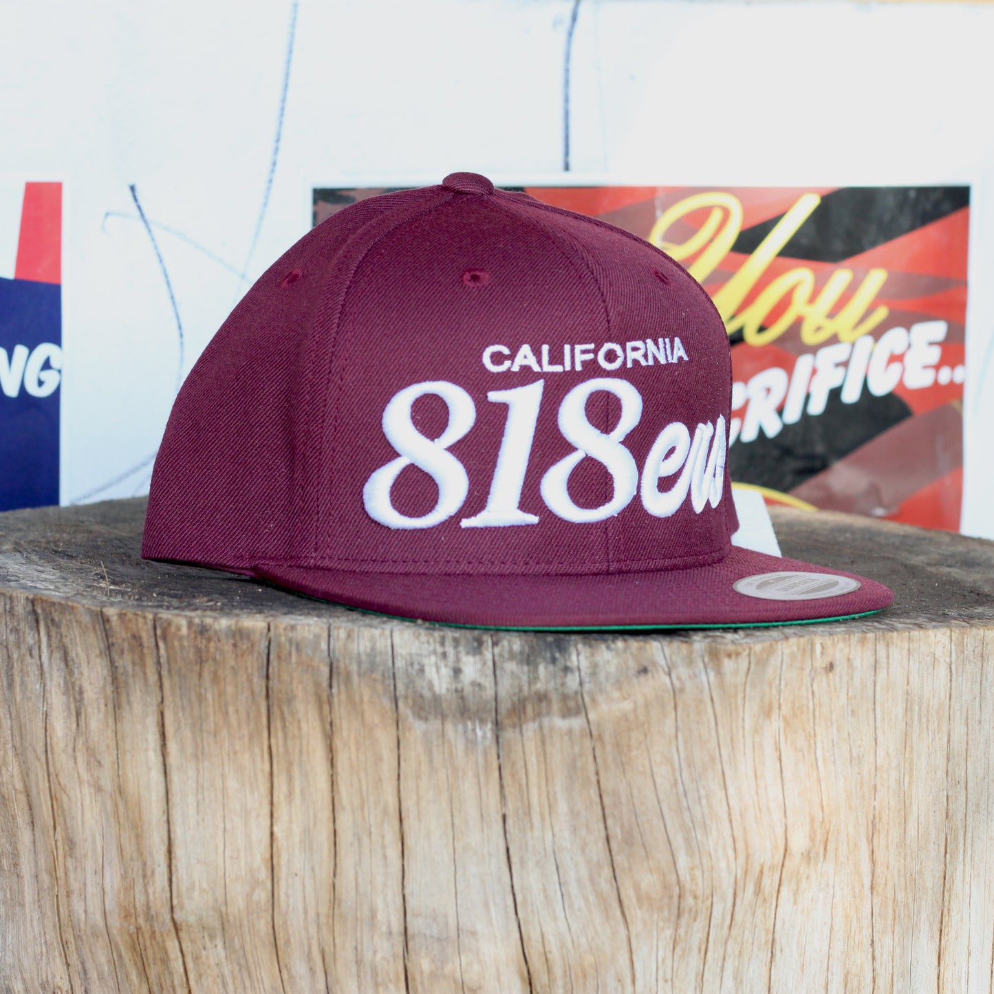 CALIFORNIA 818ERS MAROON SNAPBACK