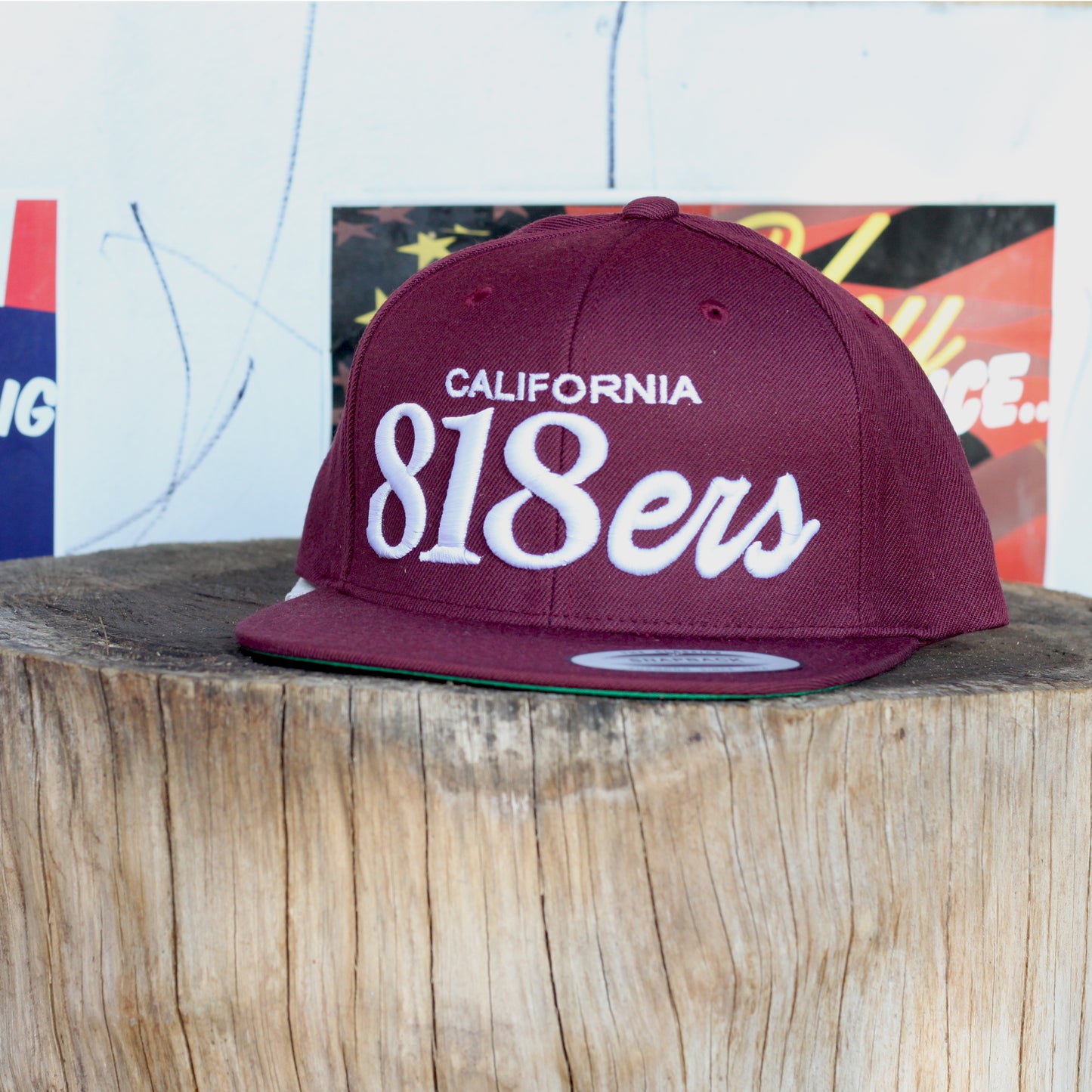 CALIFORNIA 818ERS MAROON SNAPBACK